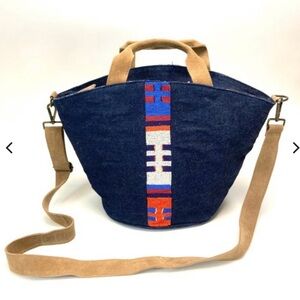 Parker Thatch Kiki Denim with Geometric Beaded Stripe